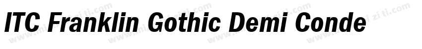 ITC Franklin Gothic Demi Condensed字体转换